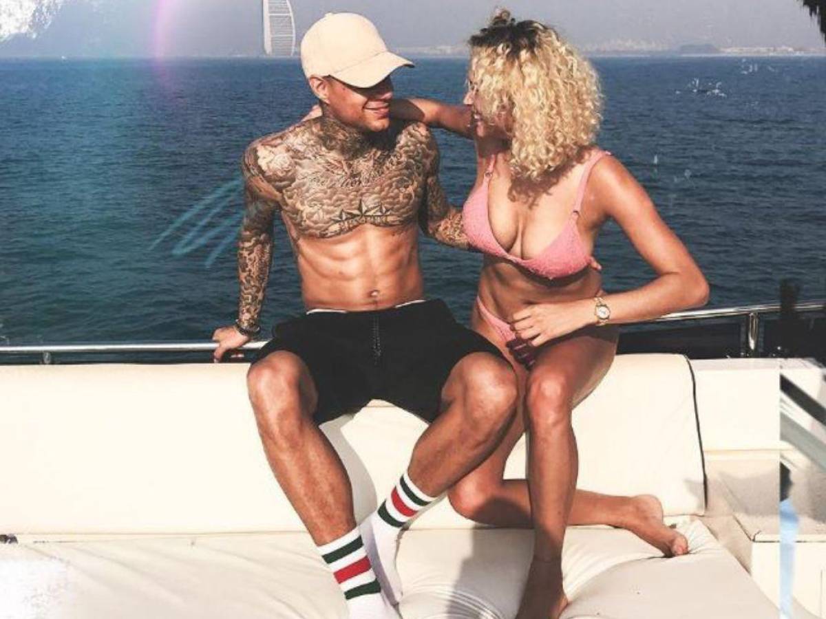 El peor momento de Van der Wiel, el ex de la supuesta novia de Kylian  Mbappé, Rose Bertram