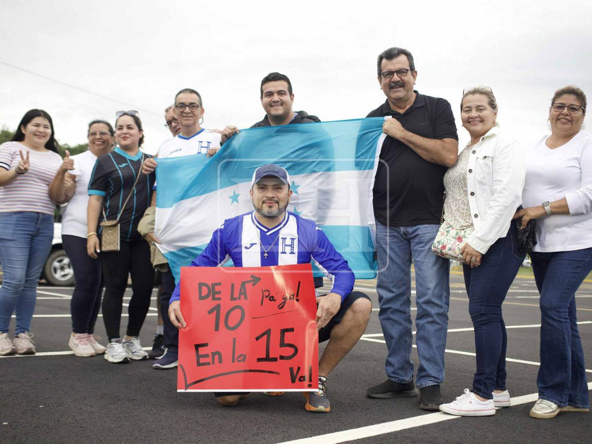 ¡Que se escuchen los gritos! Aficionados catrachos desbordan energía en el Nicaragua vs Honduras