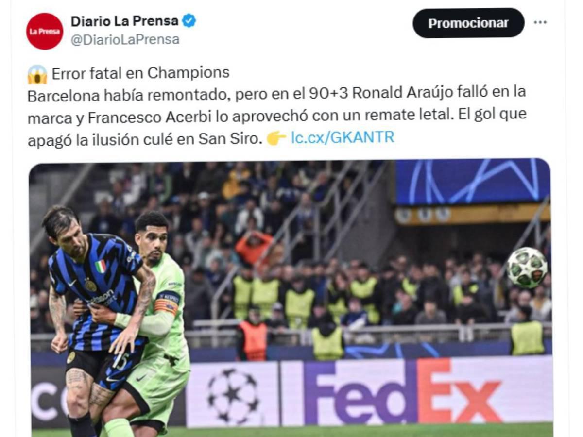 Piden la salida de jugador del Barcelona luego de eliminación de Champions League