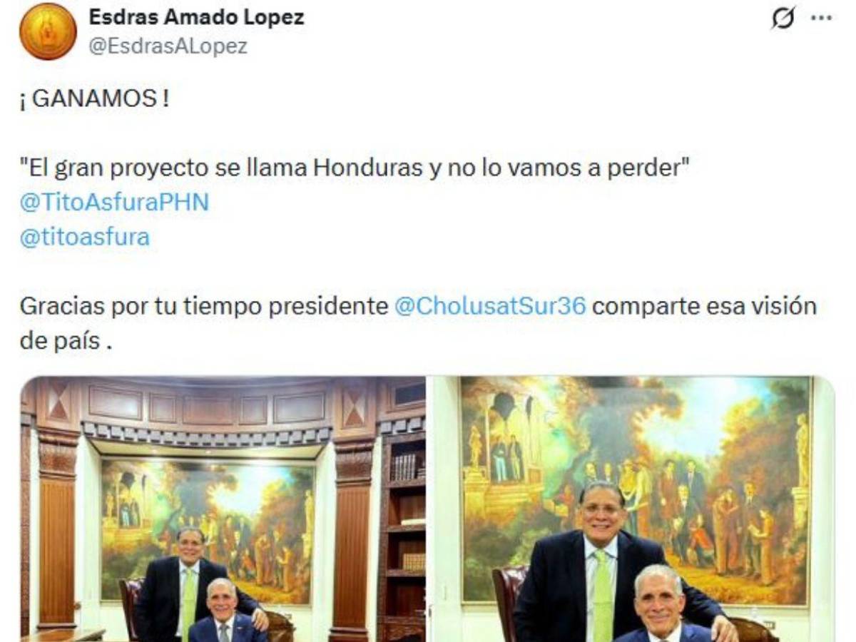 Presidente Asfura y periodista Esdras Amado López conversan sobre libertad de expresión