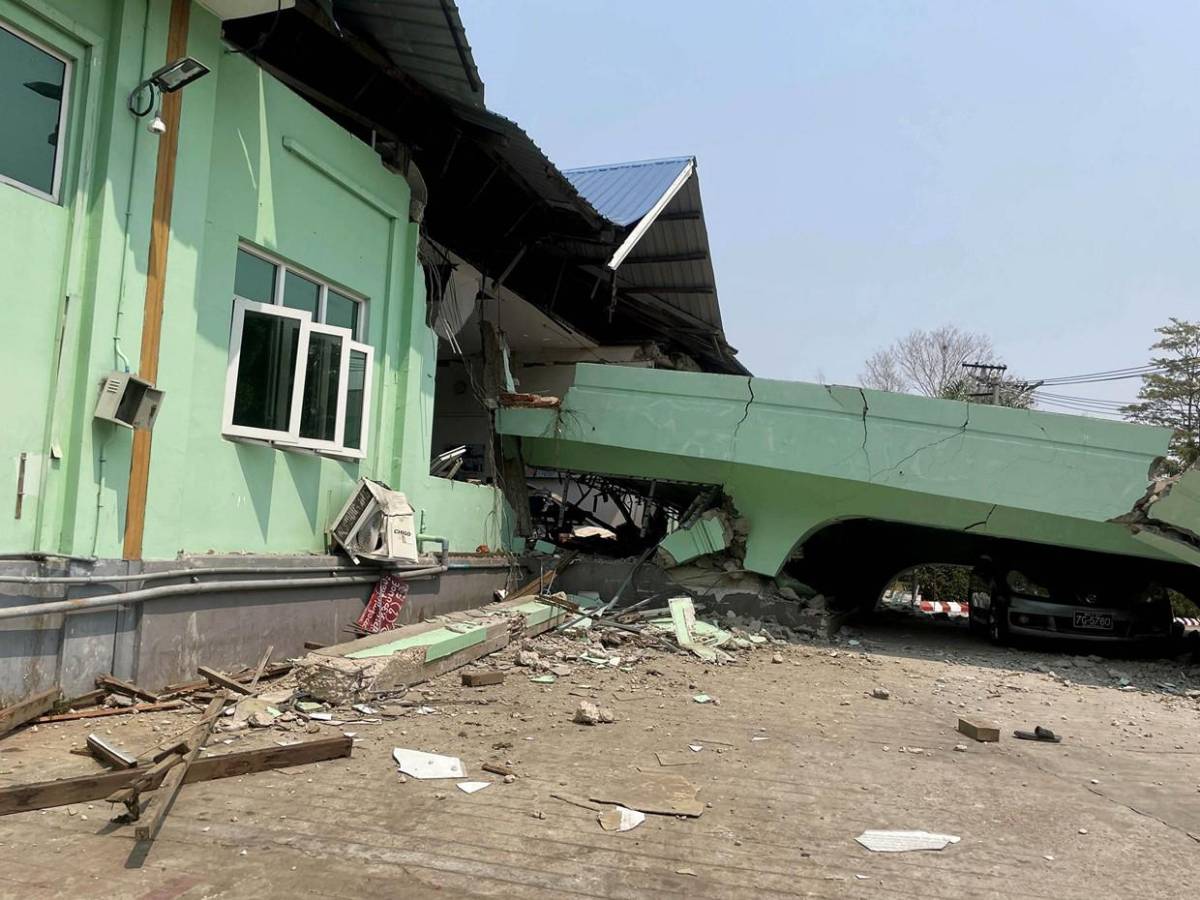 Imágenes aéreas de los destrozos que dejó el terremoto en Birmania