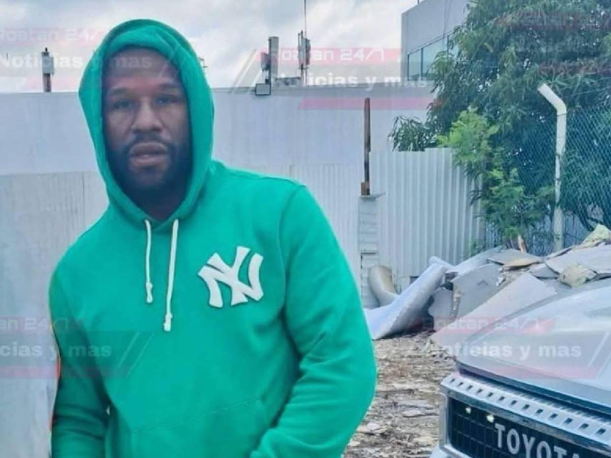 Millones en vehículos y pocos pudieron verlo: Así fue la estadía de Floyd Mayweather en Roatán