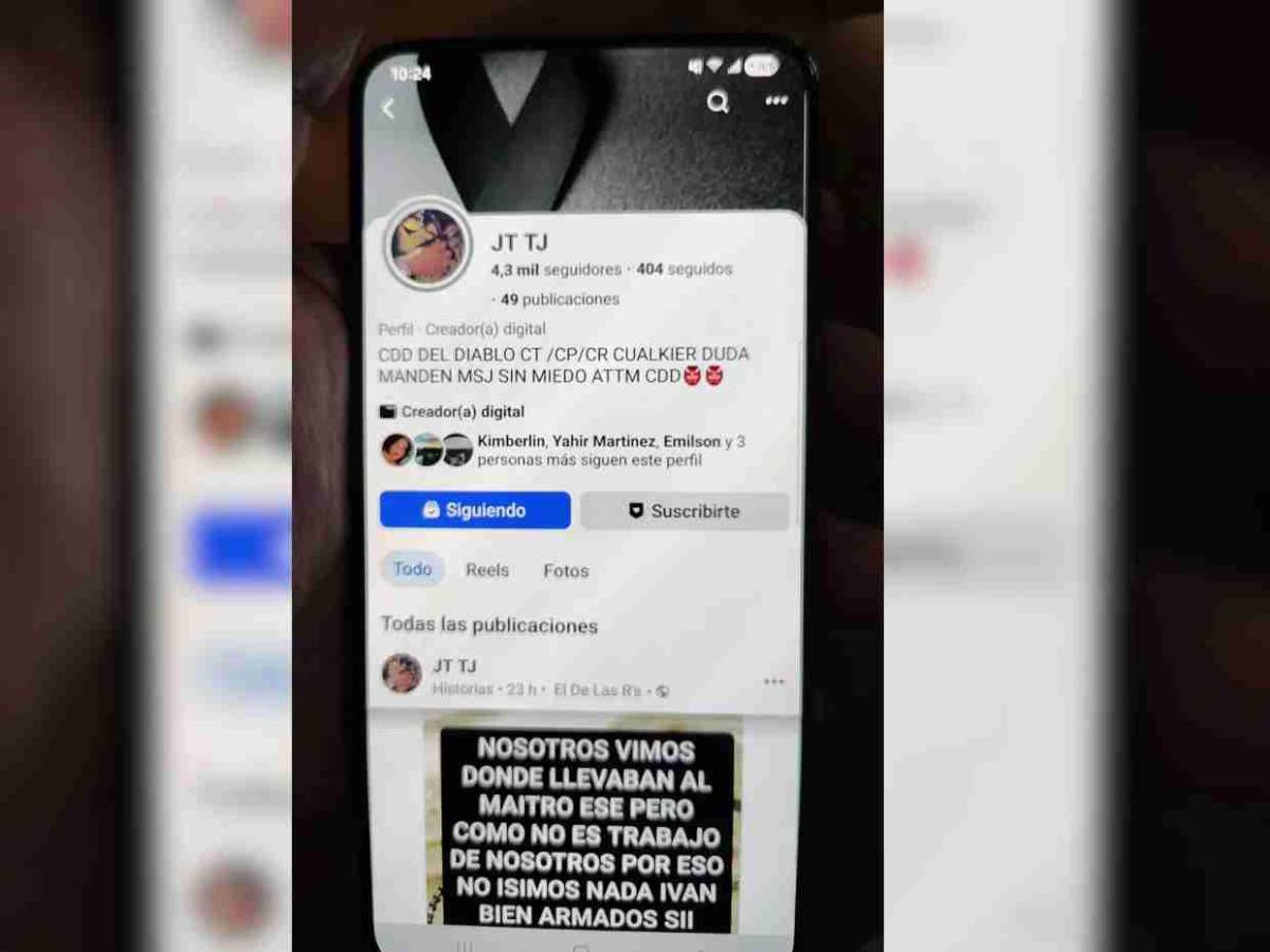 Presunta página en Facebook del Cártel del Diablo niega crimen del pastor asesinado en Yoro
