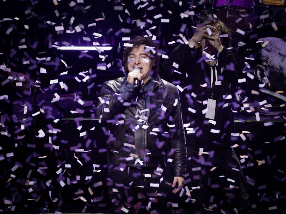 Cantó una hora como una estrella de rock: Milei ofrece concierto en Argentina