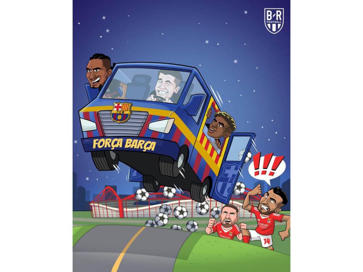 Se burlan del Real Madrid: Los memes que dejó el triunfo de Barcelona ante Benfica en Champions