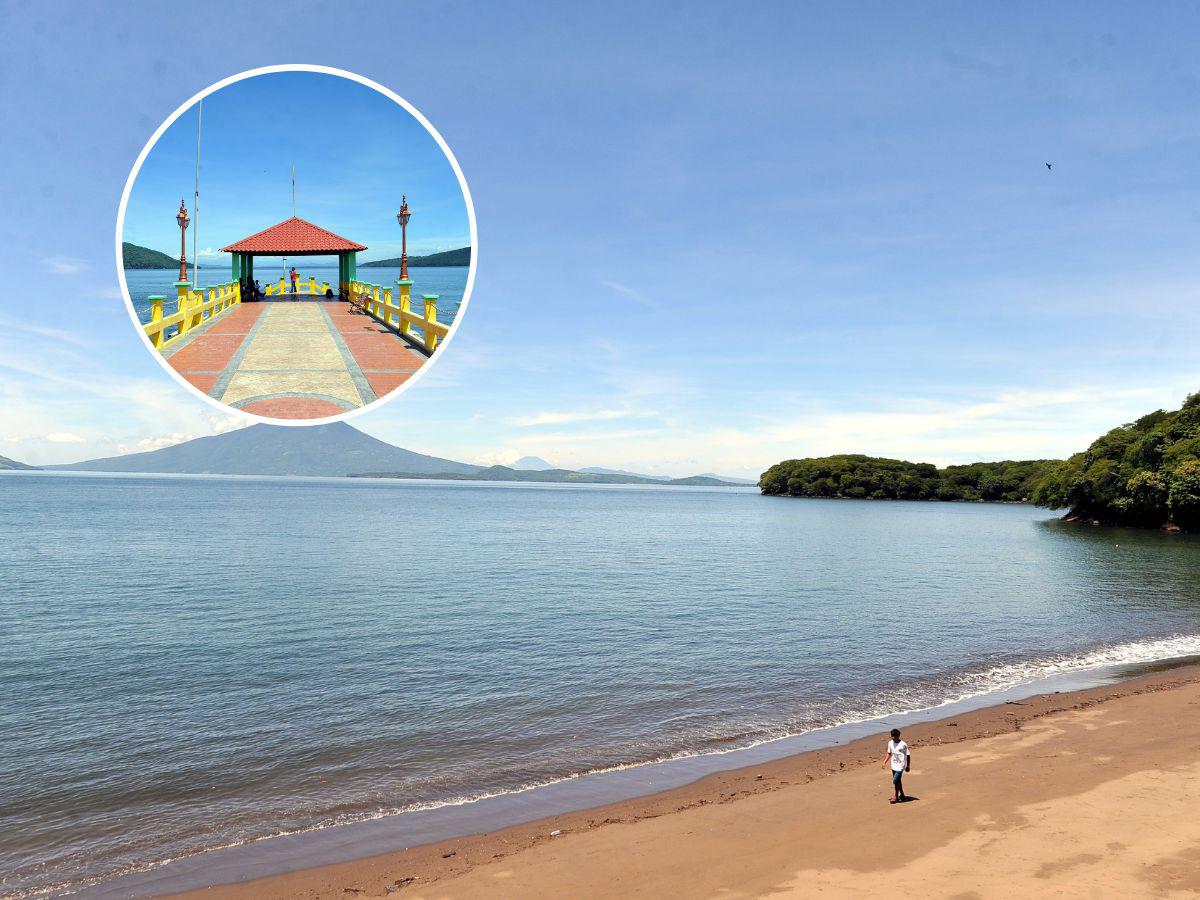 $!Amplias playas ofrece la Isla del Tigre a quienes quieran diversión en este cierre del Feriado Morazánico.