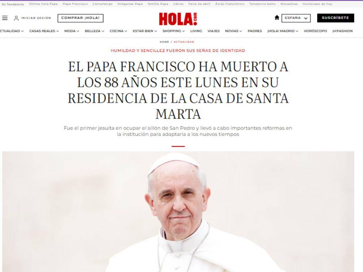 Un líder espiritual y el primer pontífice latinoamericano: así informaron la muerte del papa Francisco