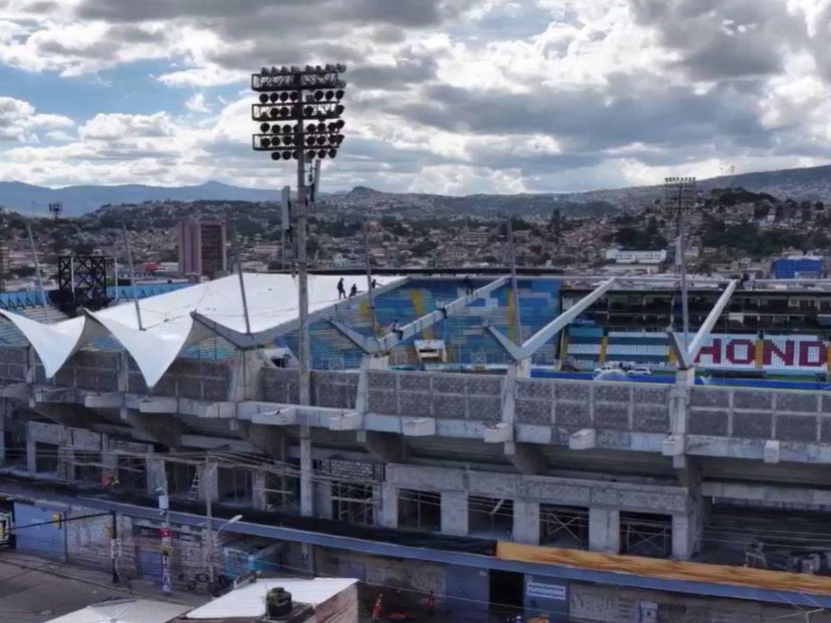 Así está quedando el Estadio Nacional con su nuevo techo en el sector de sol