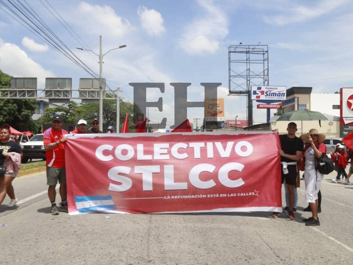 Así fue la movilización de Libre a favor de Rixi Moncada en SPS