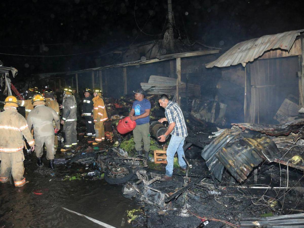 Comisario Carrasco: En puestos son más de 100 los afectados por incendio en mercado Medina de SPS