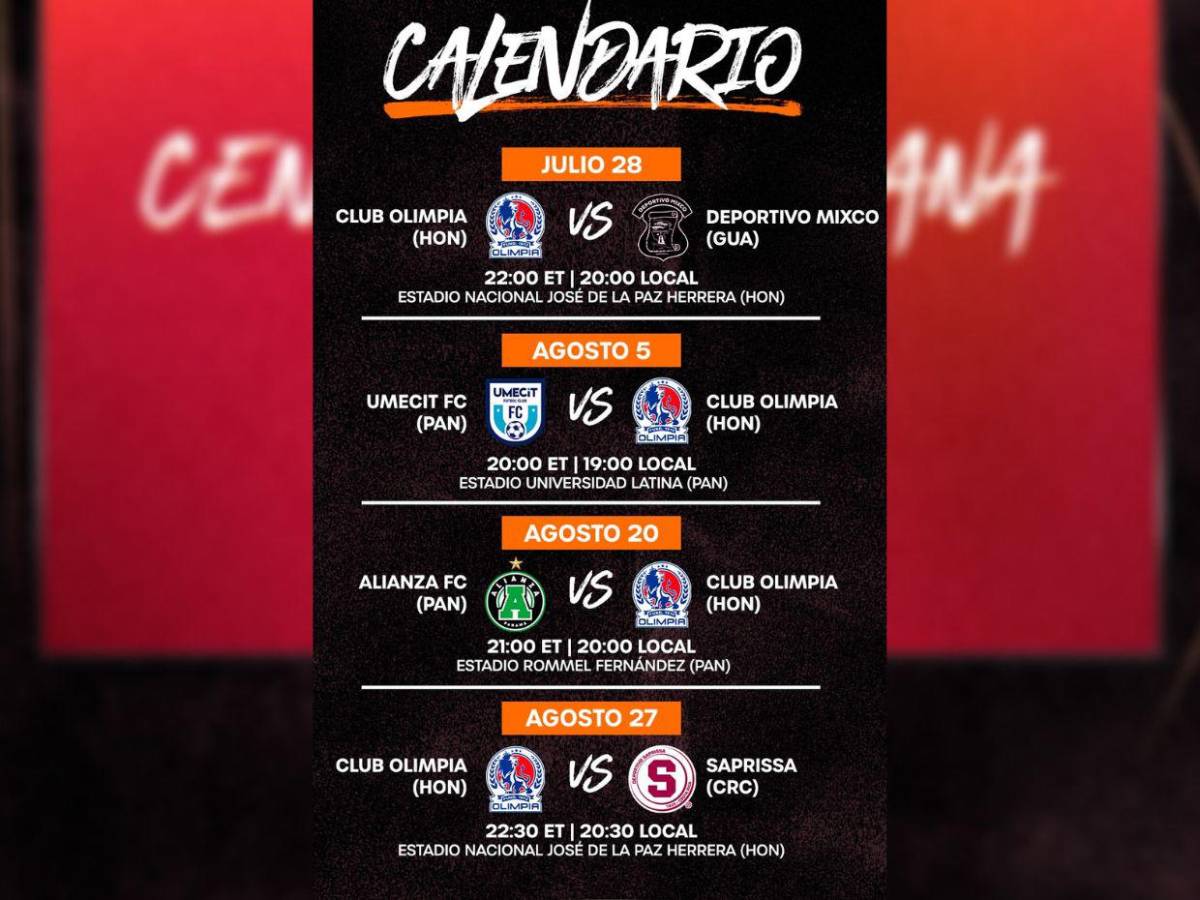 Copa Centroamericana 2026: Olimpia, Motagua y Marathón sueñan con levantar el trofeo