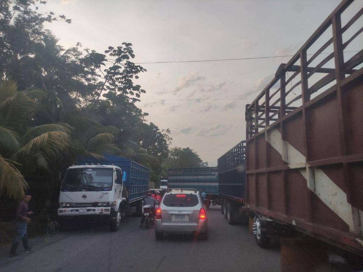 Transportistas de carga pesada realizan toma de carreteras en varios sectores de Honduras