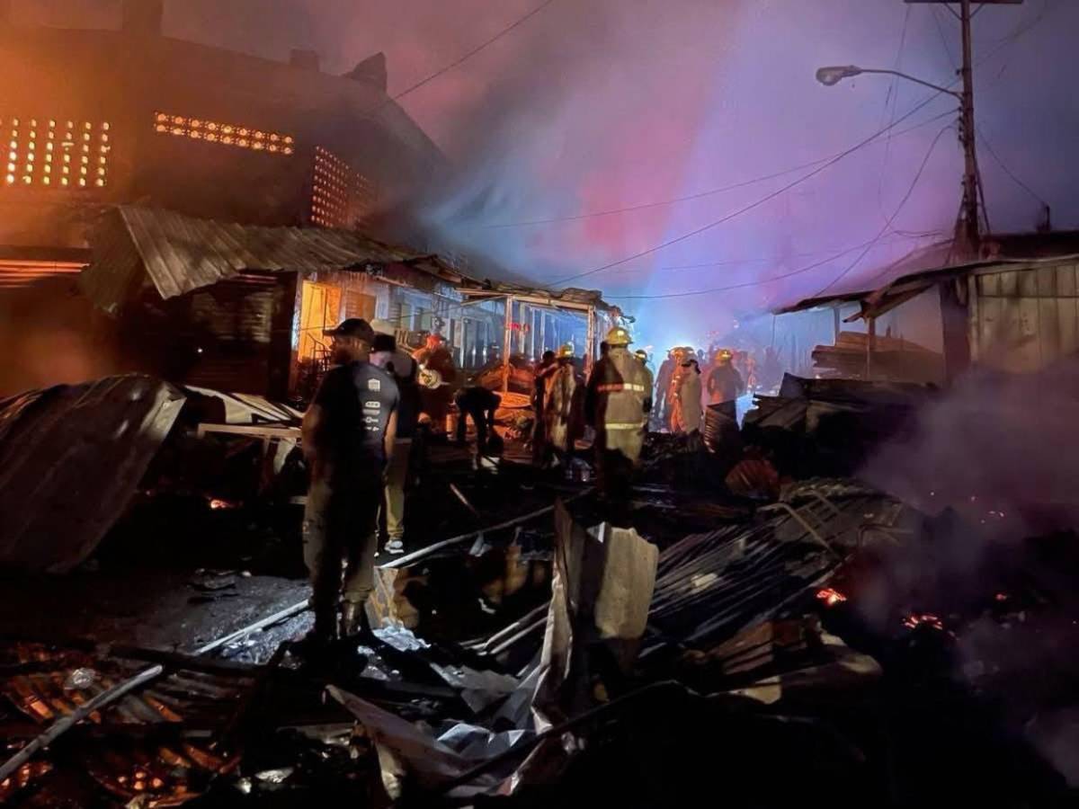 Comisario Carrasco: En puestos son más de 100 los afectados por incendio en mercado Medina de SPS