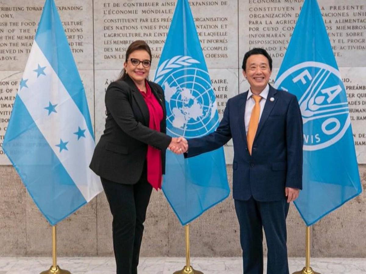 Castro fue recibida horas antes por el director general de la FAO, Dr Qu Dongyu.