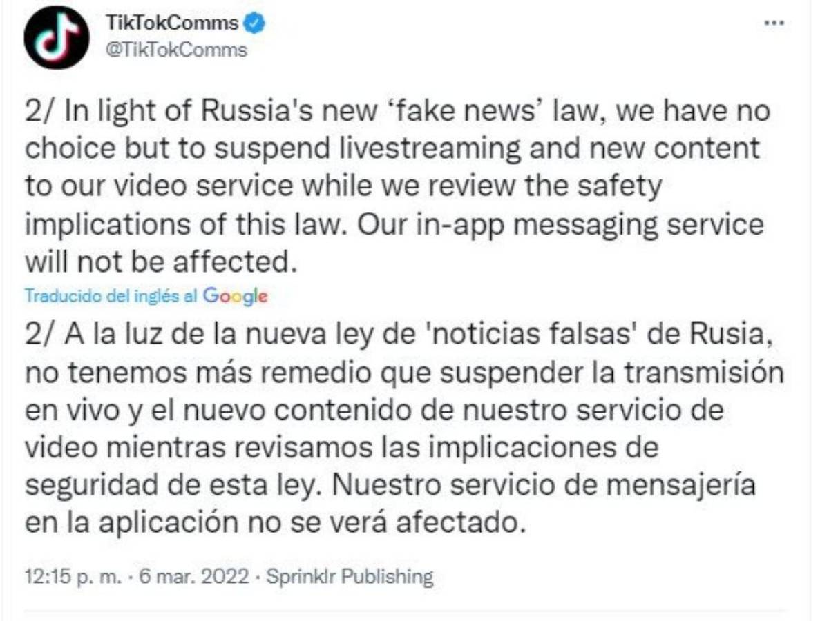 La plataforma de videos cortos compartió las nuevas medidas ante la ley.