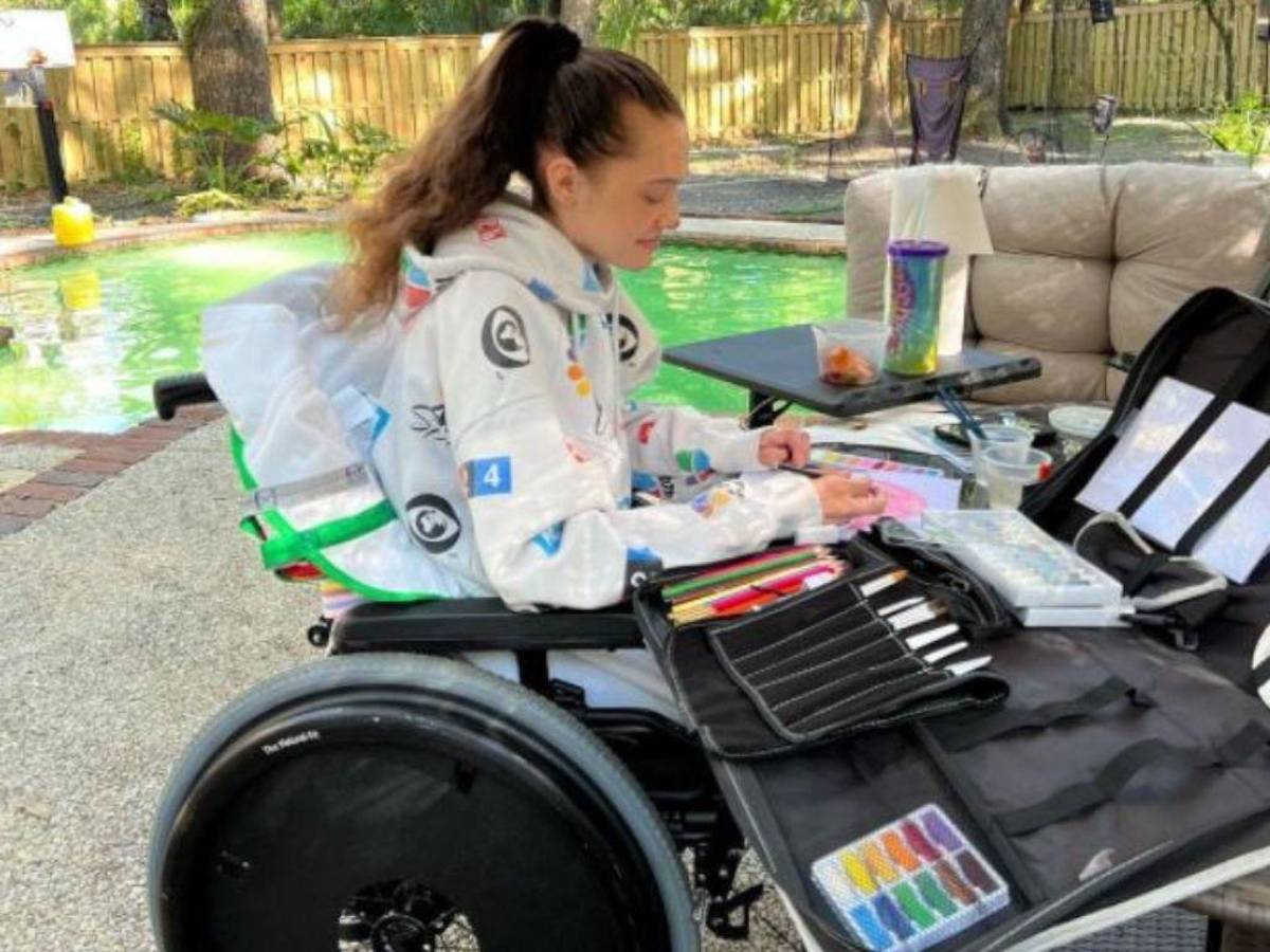 La joven ha retomado sus pasatiempos y actividades favoritas.