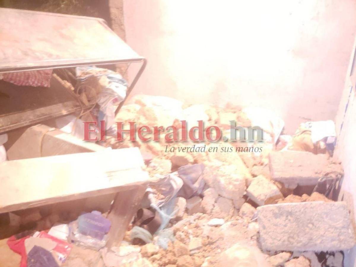 Niños se salvan de morir tras quedar soterrados en su vivienda en Comayagua