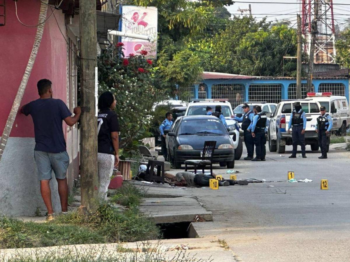Masacre deja cinco personas muertas en San Pedro Sula