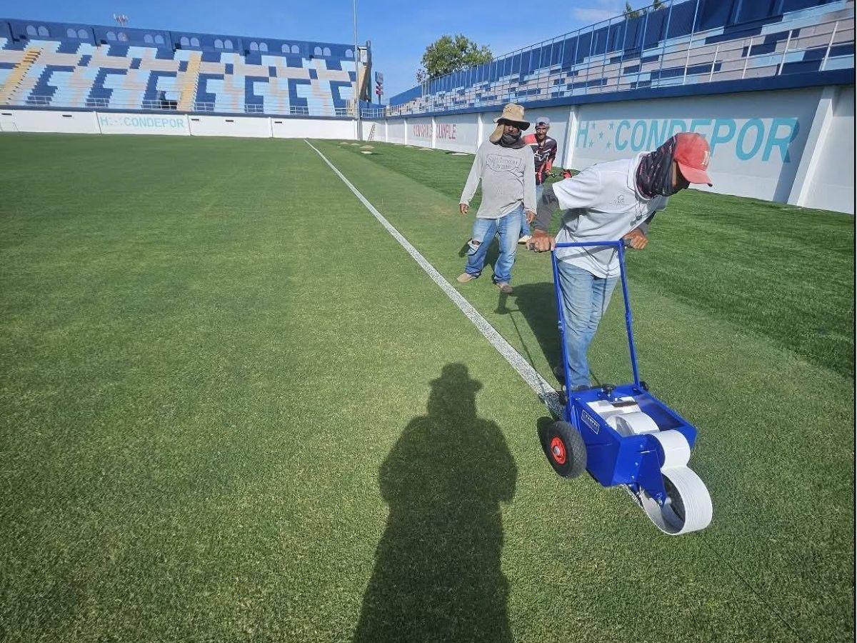 Una belleza: Así avanza la remodelación del estadio Juan Ramón Brevé en Juticalpa, Honduras