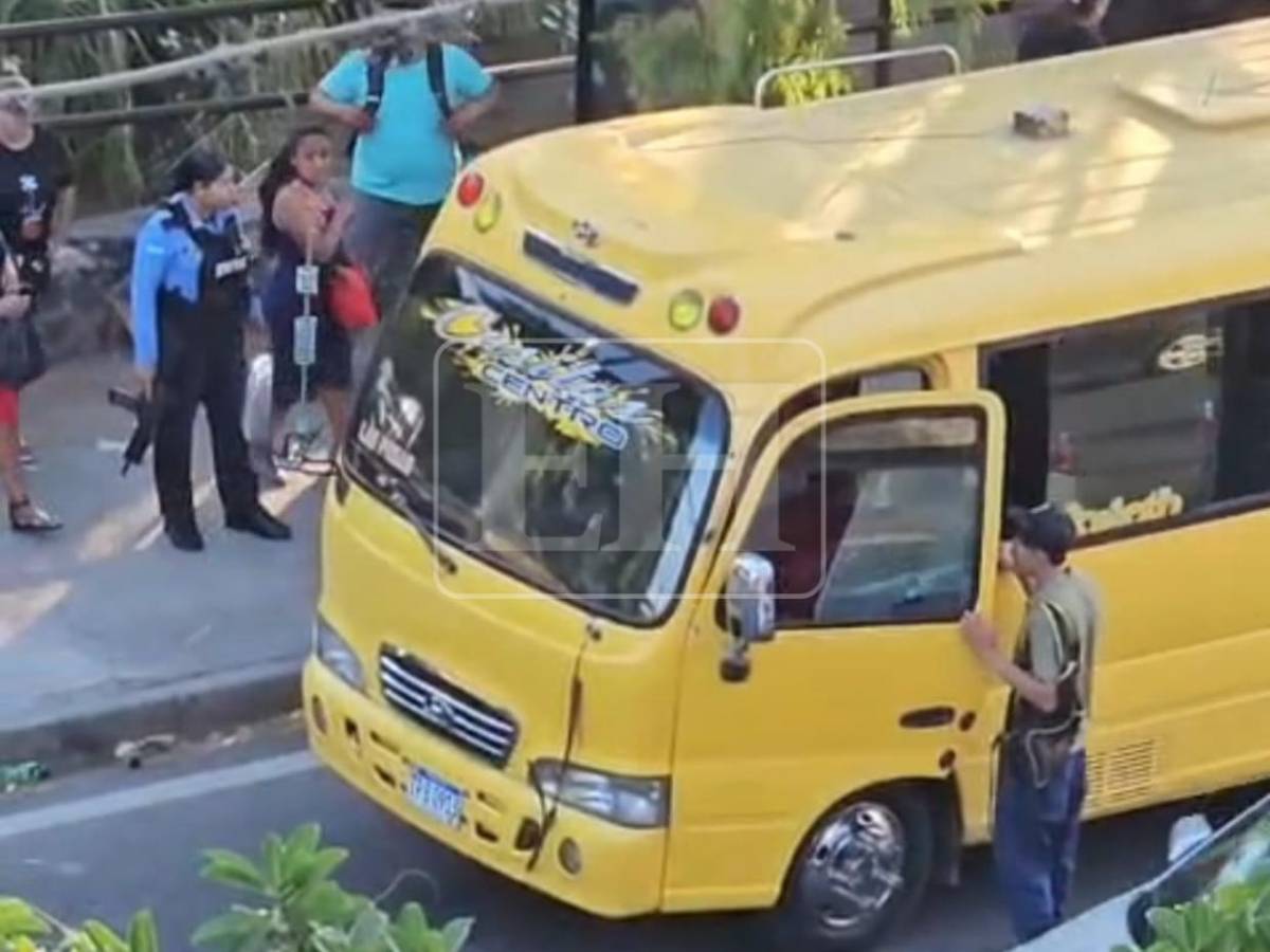 EN FOTOS: Así quedó la escena del crimen del conductor asesinado en rapidito en Comayagüela