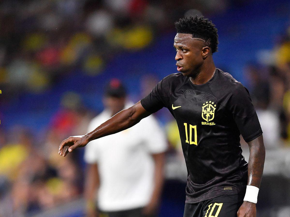 Vinicius Jr vuelve a ser víctima de actos de racismo en amistoso con Brasil en Barcelona, España