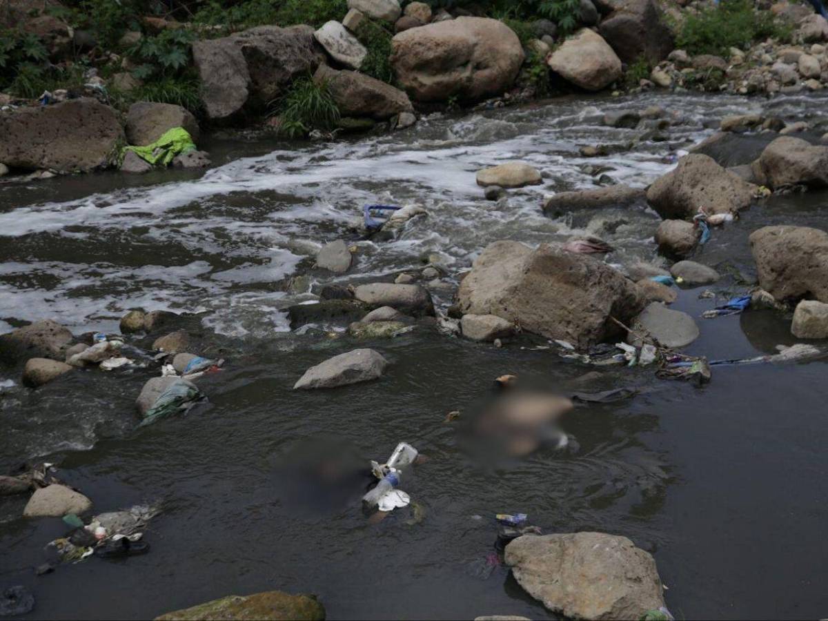 La dantesca escena en el río Choluteca donde fueron encontrados dos cuerpos