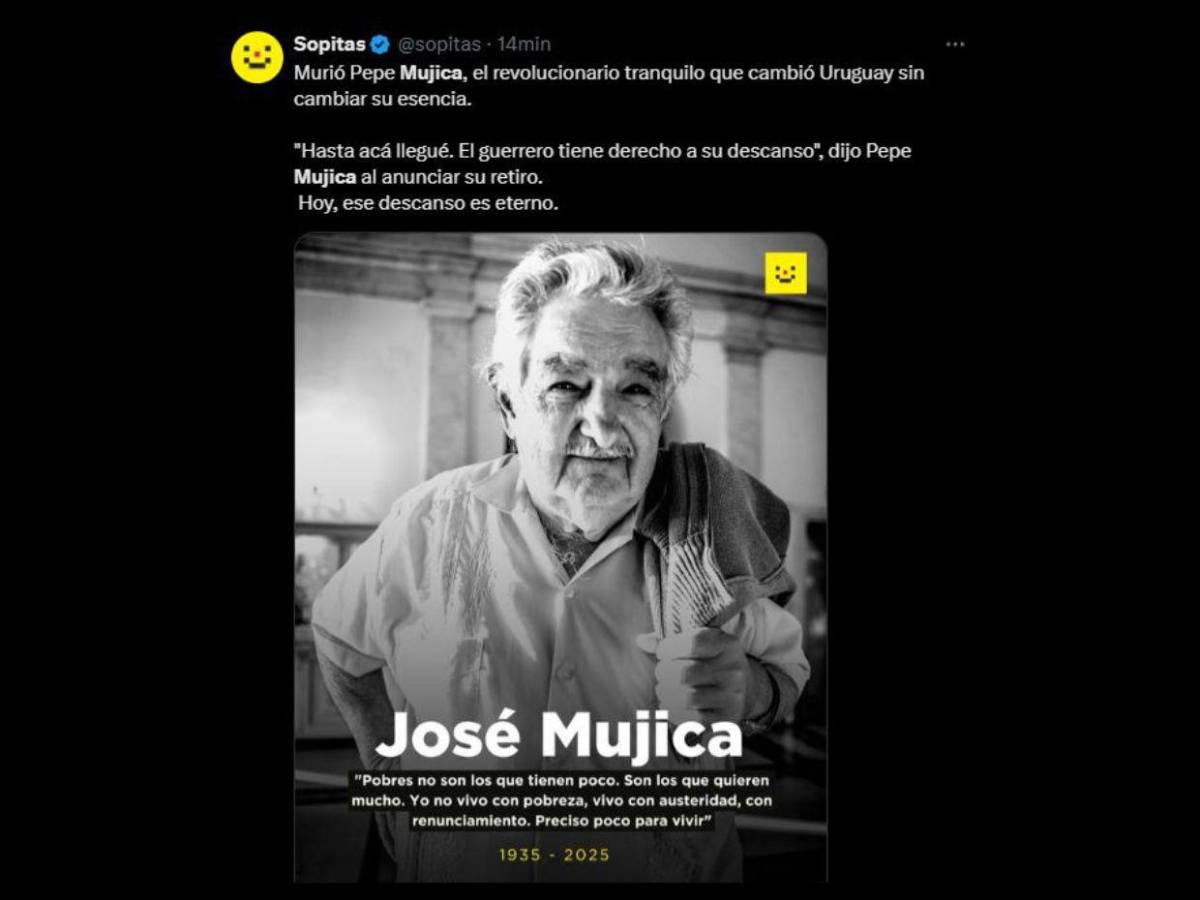 Así informa el mundo la muerte de Pepe Mujica, expresidente de Uruguay