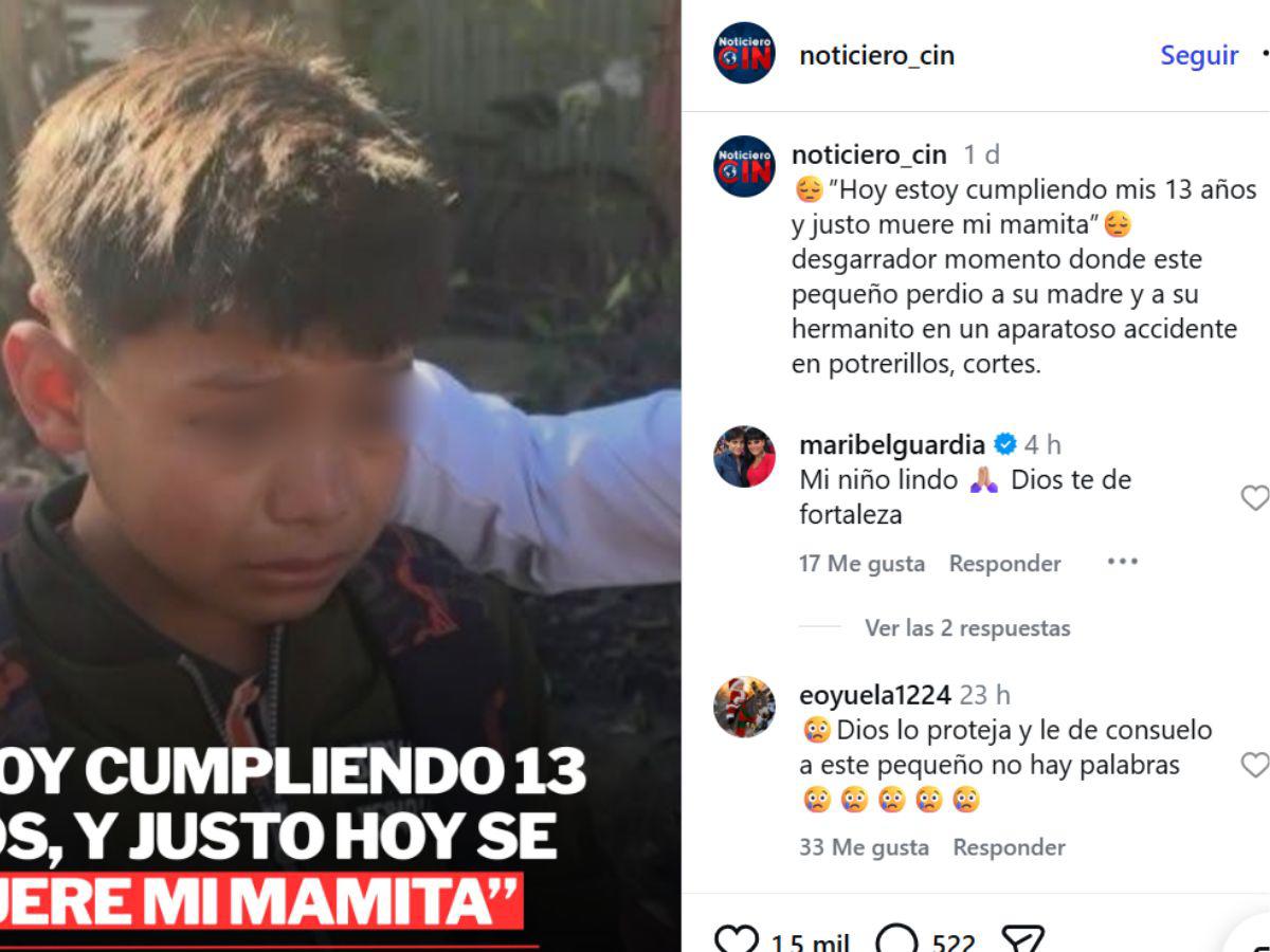 Maribel Guardia envía mensaje al pequeño Kenneth tras perder a su madre y hermano en Potrerillos