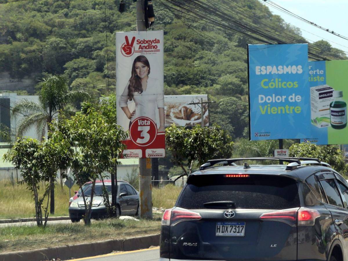 Sin los rostros de Rixi y Nasralla, arrancan propagandas electorales en las calles de la capital