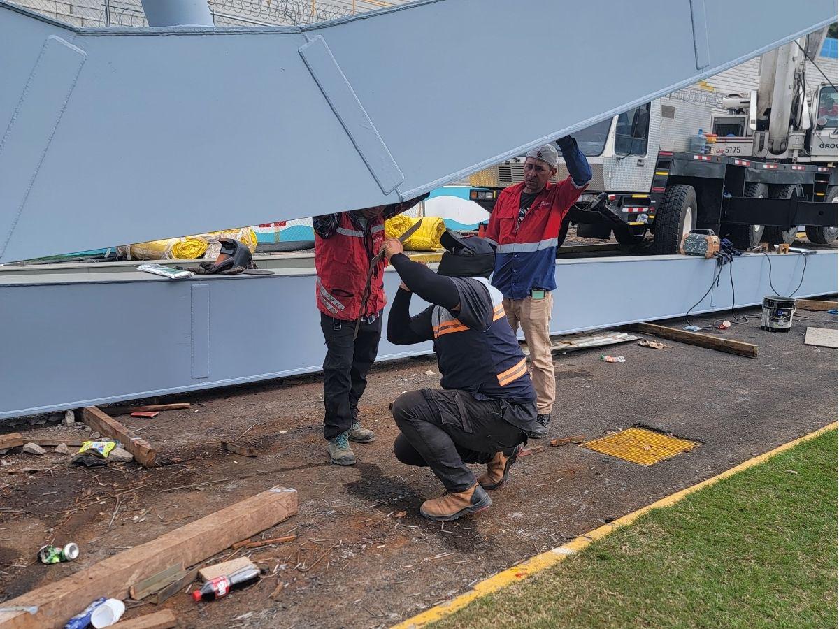 Así avanza remodelación en el estadio Nacional: Completa importante fase del techado