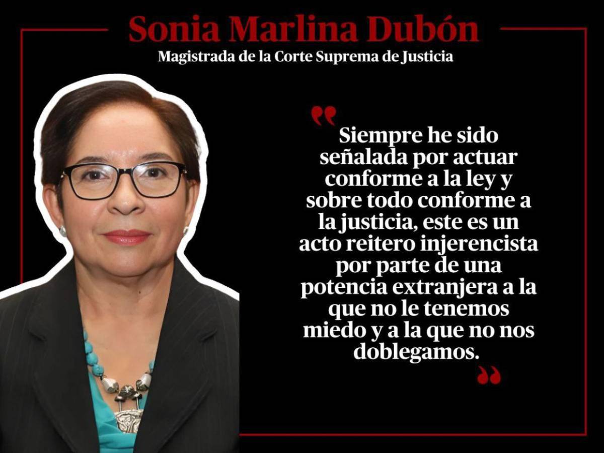 “Exijo que presente una prueba”: las frases de Sonia Marlina Dubón tras inclusión en Lista Engel