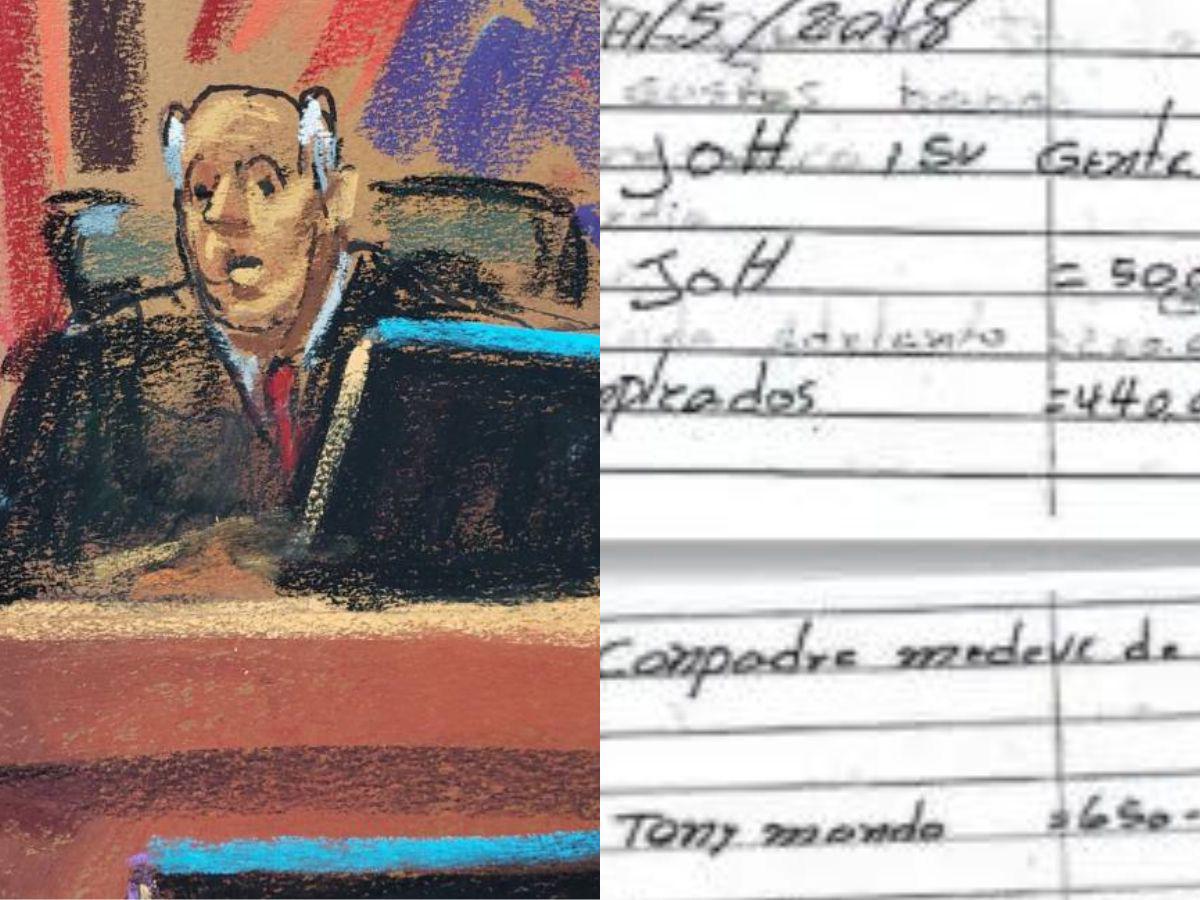 Juez Kevin Castel hojeó las nueve “narcolibretas” que hundirían a JOH