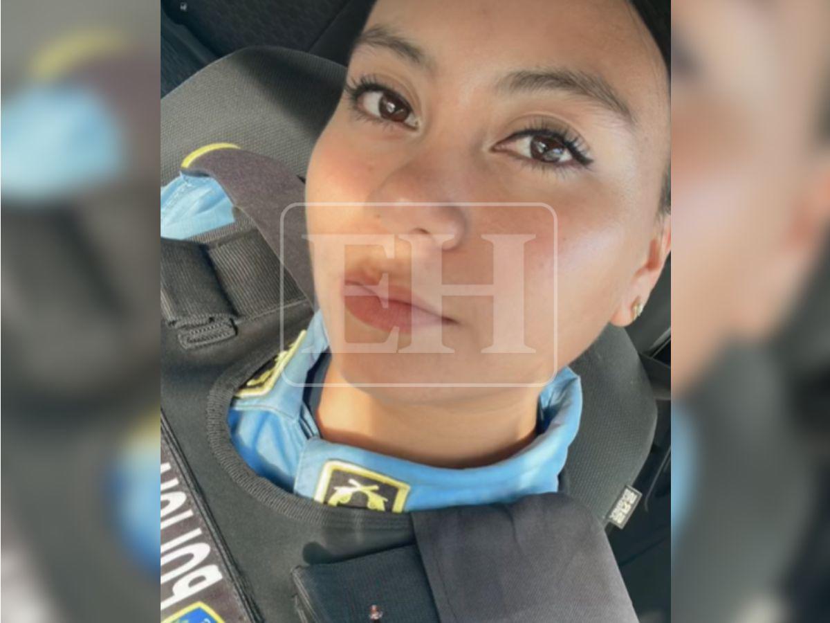 Yury Mejía, agente policial que murió cuando era trasladada al hospital en Lempira