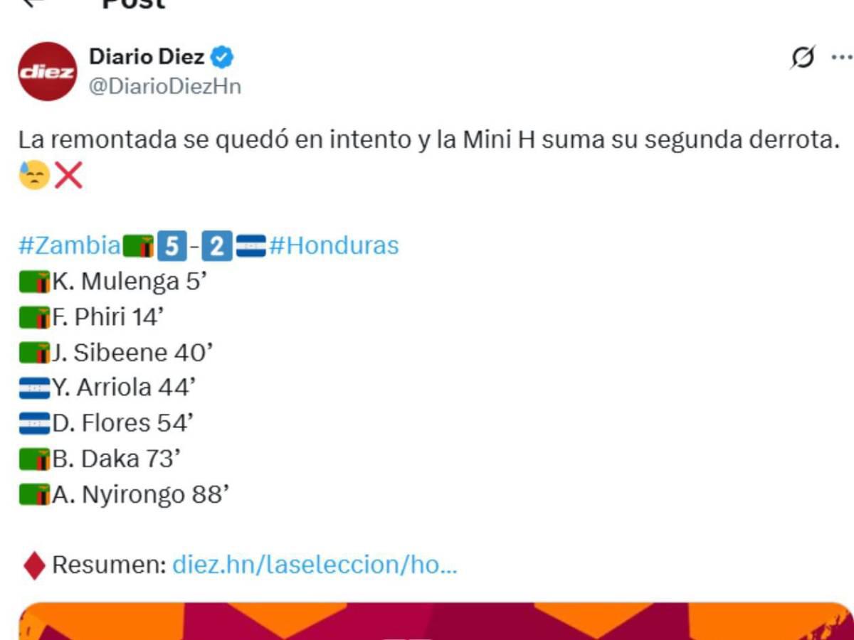 Indignación en medios catrachos por goleadas a Honduras en el Mundial Sub-17