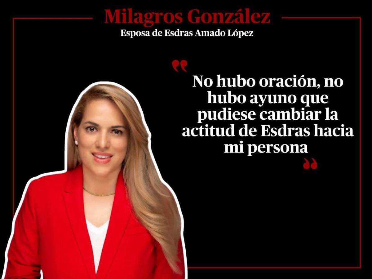 No hubo oración que cambiara la actitud de Esdras hacia mí: Milagros González