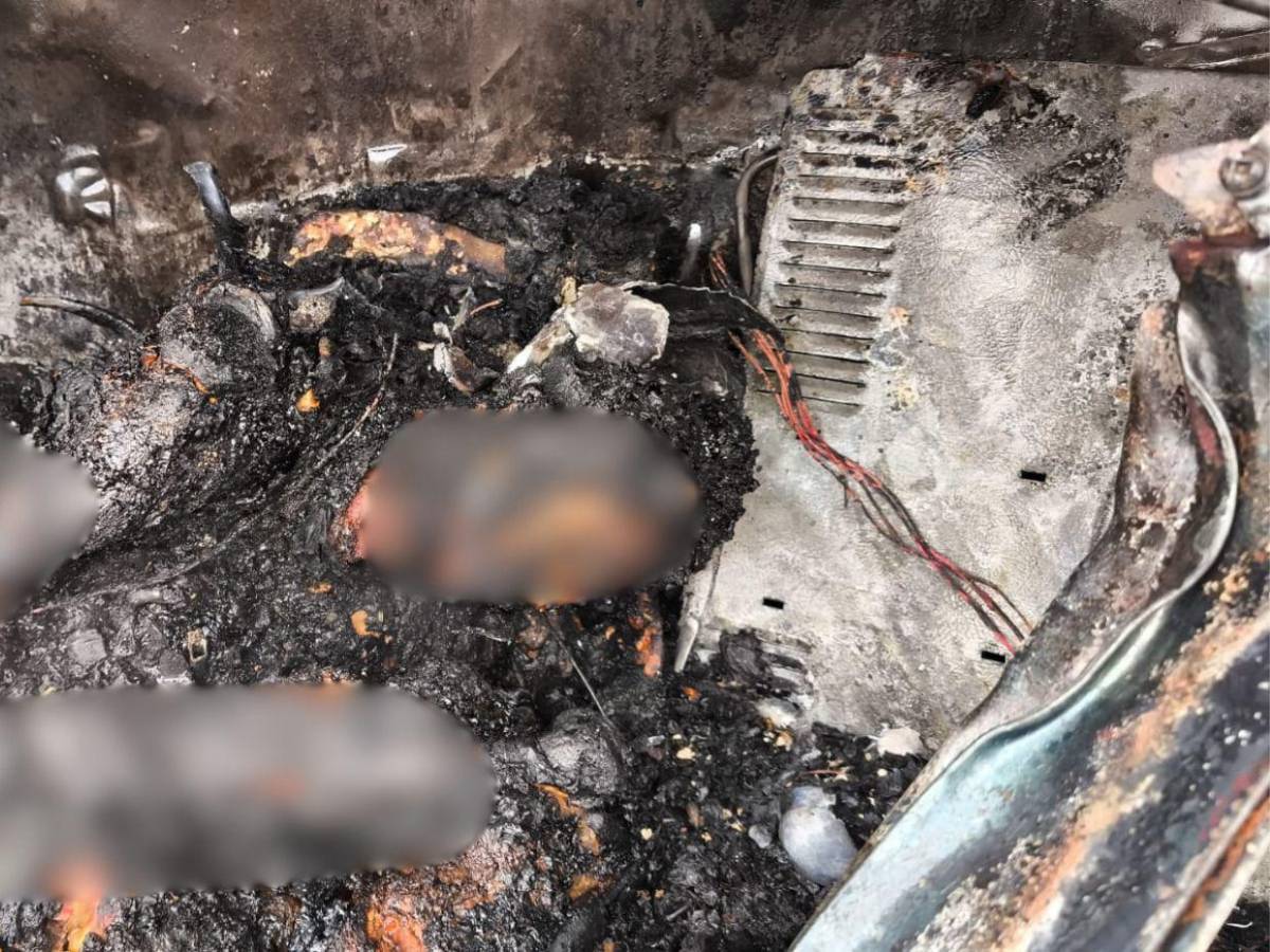 Las dantescas imágenes del crimen que aterra a El Cimarrón: tres cuerpos carbonizados