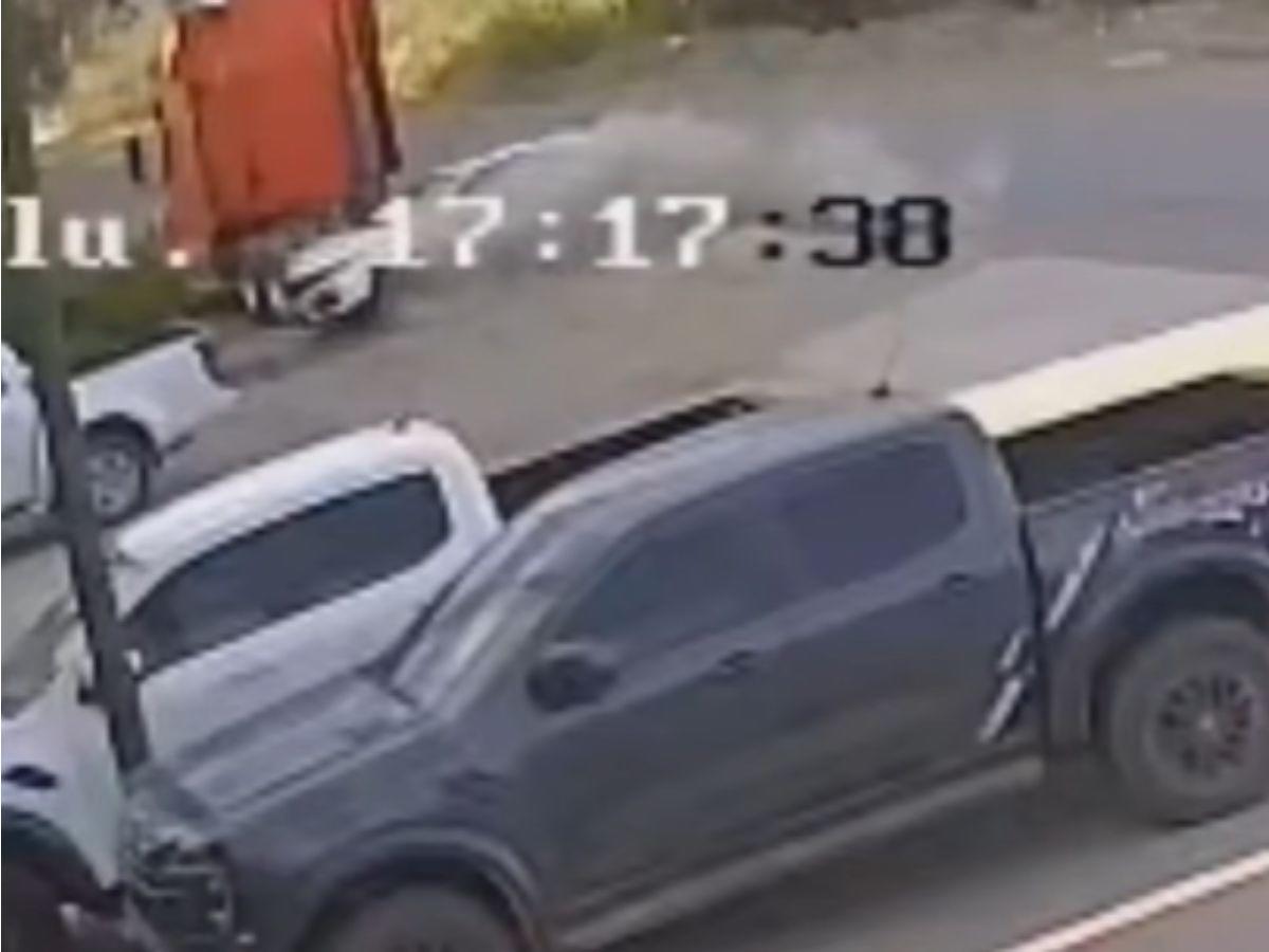Cámaras de seguridad captan accidente de tránsito de Yahaira Sierra en El Paraíso