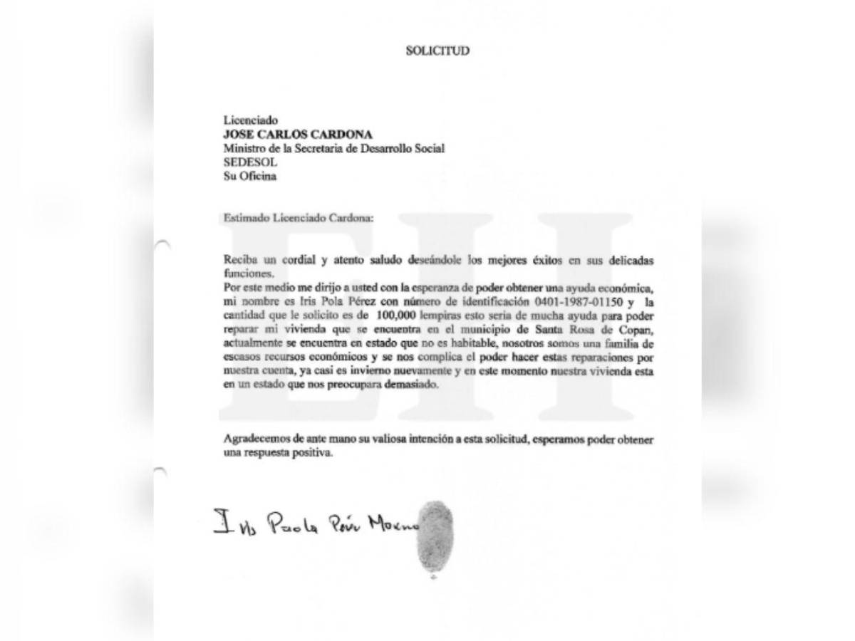 Con foto mal tomada de su casa, excuñada de Isis Cuéllar recibió L100 mil de Sedesol