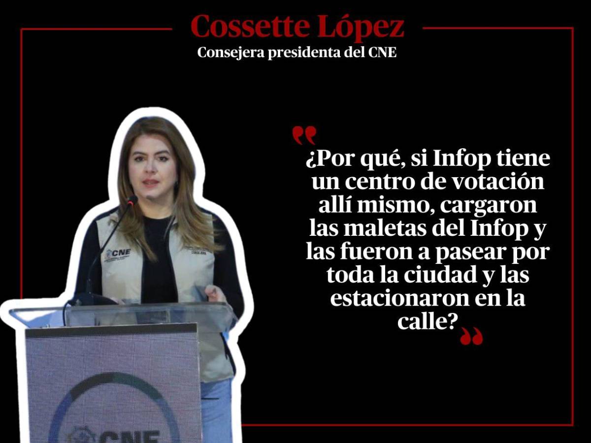 Maletas electorales fueron llevadas a “pasear” y estacionadas en la calle, asegura Cossette López