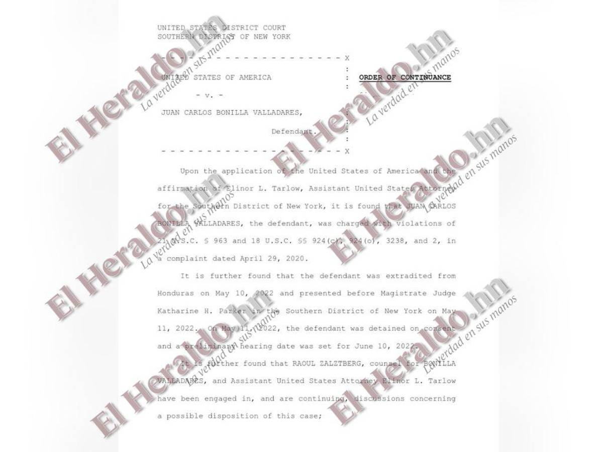 Fiscalía de Estados Unidos confirma que negocia con Juan Carlos “El Tigre” Bonilla