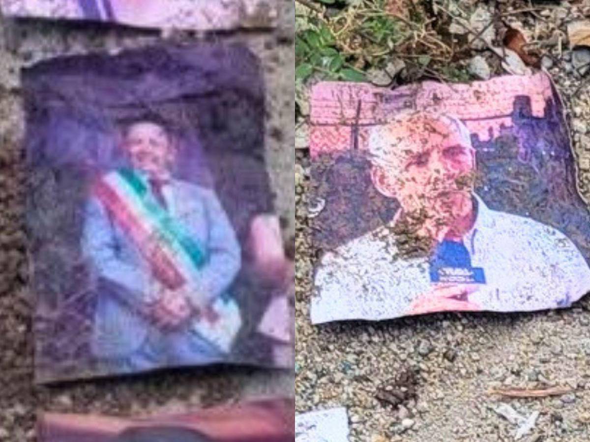 ¿Brujería en El Paraíso? Hallan fotos de famosos y políticos en cementerio