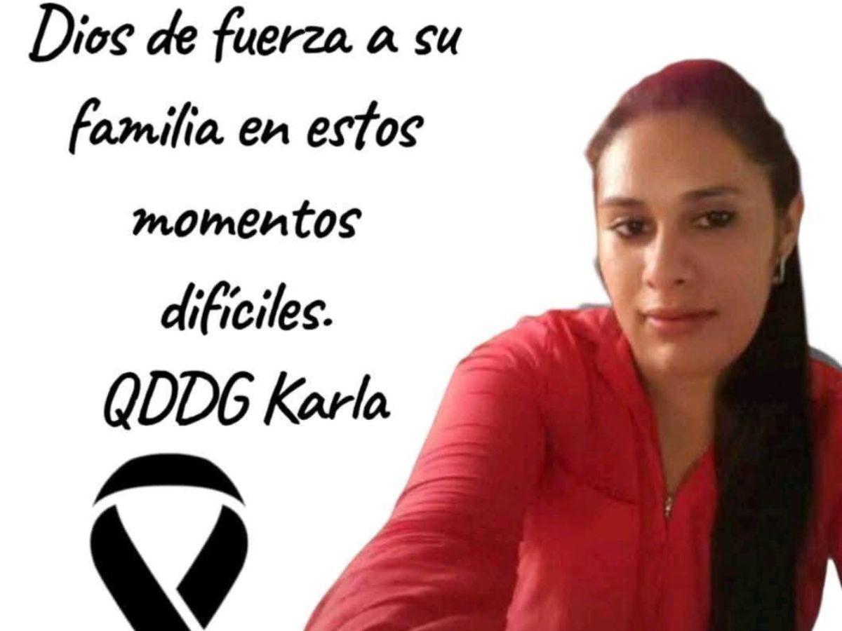 Karla Interiano fue herida de bala cuando iba en su vehículo en Santa Bárbara
