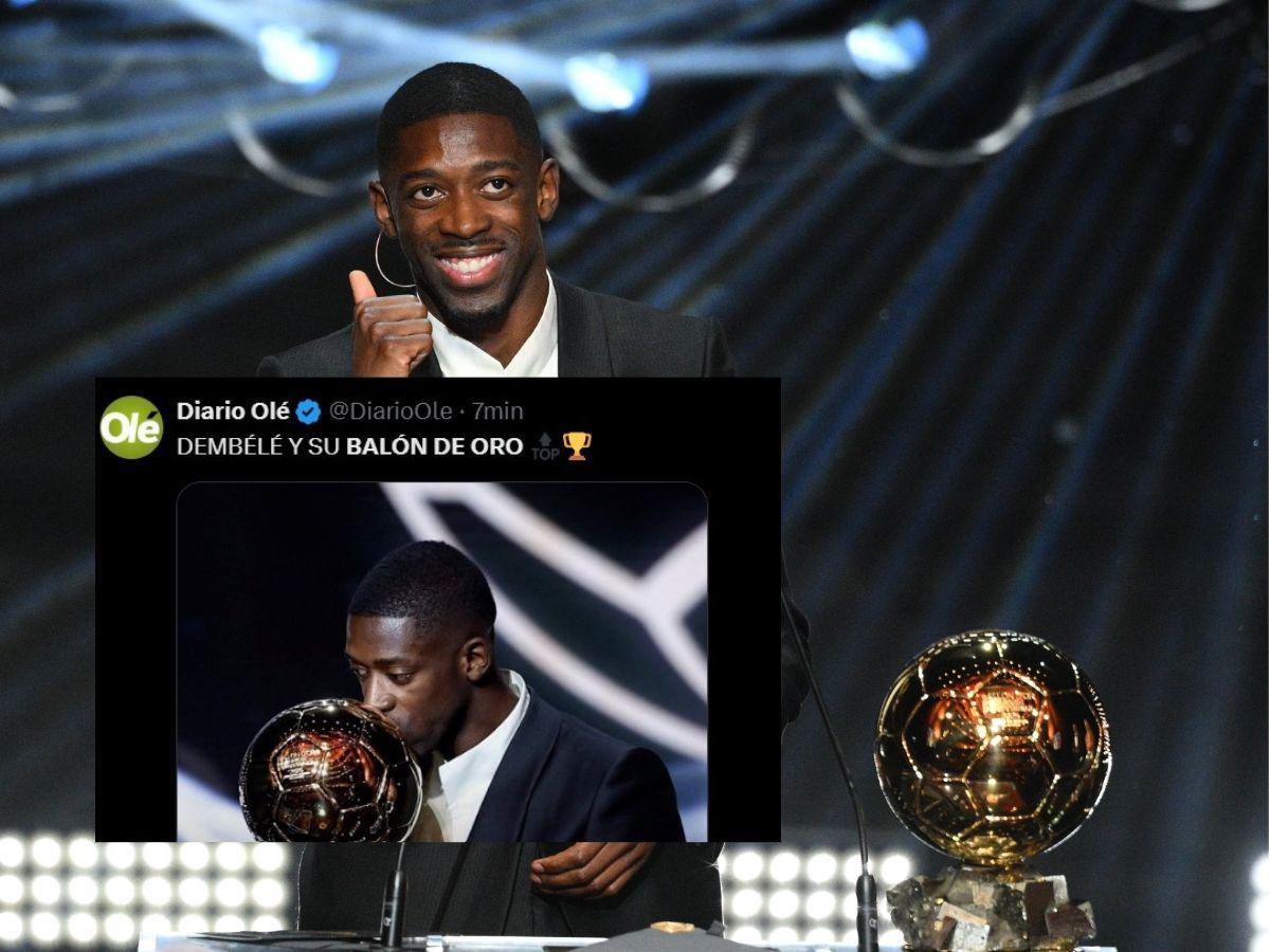 Broma pesada estará a años luz de Messi: Reacción de la prensa al ganador del Balón de Oro 2025