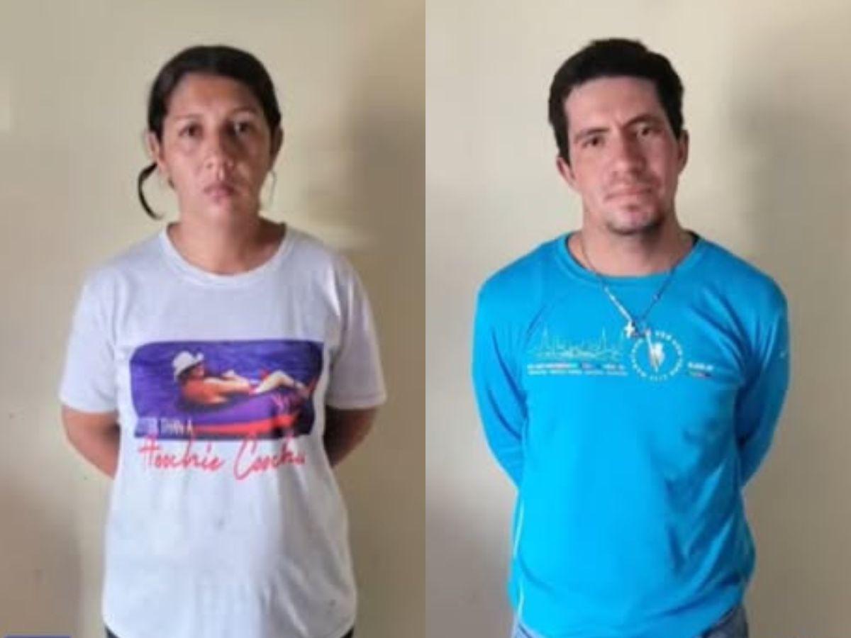 Doris y Ariel vendían videos íntimos de su hija de 12 años por 2,000 lempiras; fueron capturados