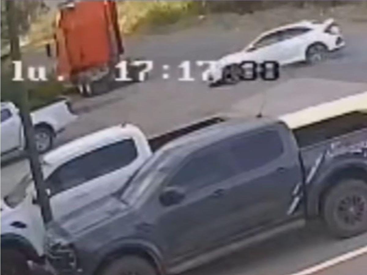 Cámaras de seguridad captan accidente de tránsito de Yahaira Sierra en El Paraíso