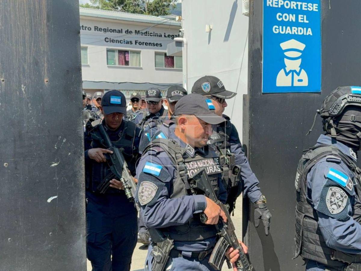 Retiran de la morgue cuerpo del policía muerto en enfrentamiento en La Masica