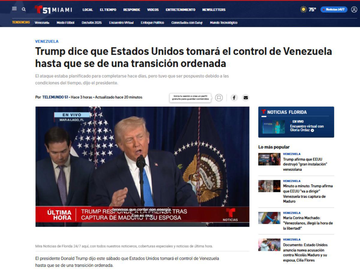 Un “dictador” capturado: así informó el mundo la detención de Nicolás Maduro