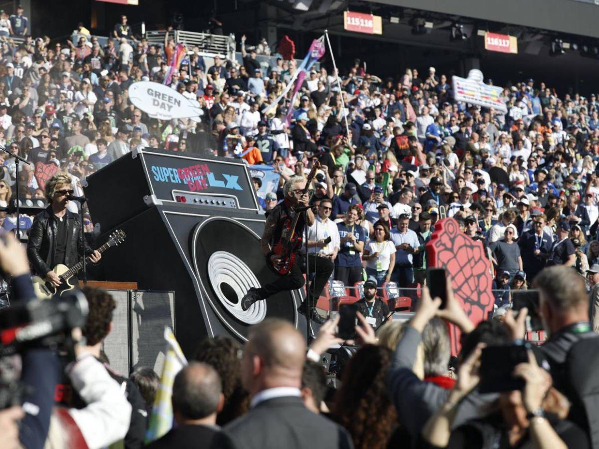 Green Day en el Super Bowl 2026: así fue su presentación en el Levi’s Stadium