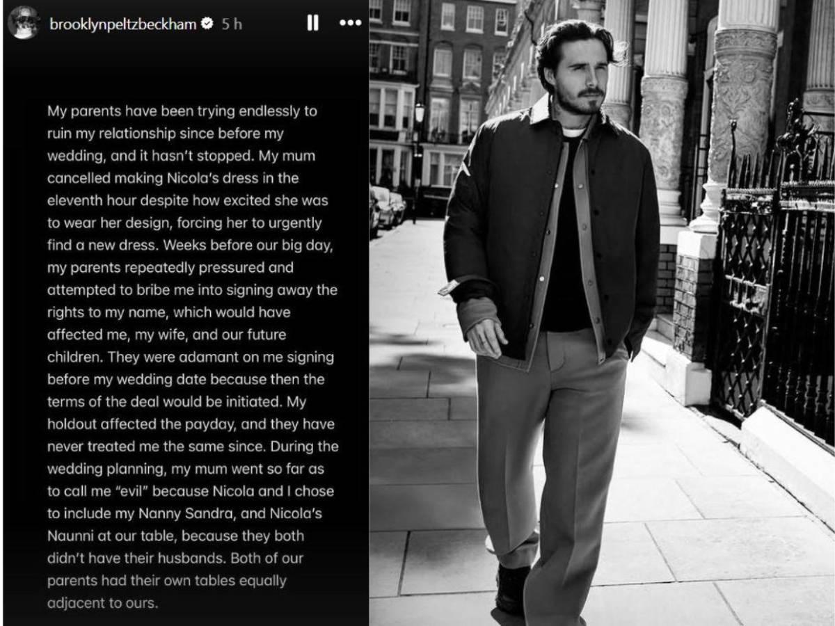 Hijo de David y Victoria Beckham rompe el silencio: No quiero reconciliarme