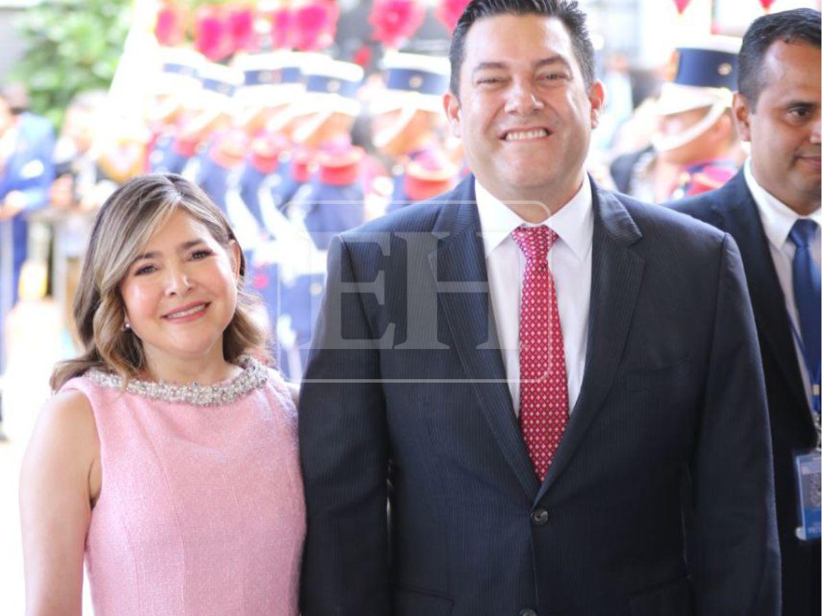 Diplomáticos, funcionarios y otras personalidades presentes en la toma de posesión de Nasry Asfura